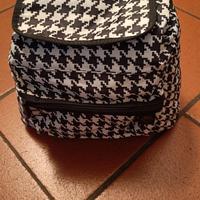 Zaino Segue bianco e nero a scacchi 40 x 20