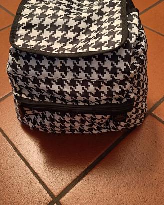 Zaino Segue bianco e nero a scacchi 40 x 20