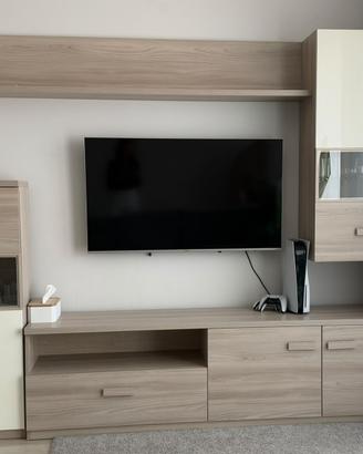 SOGGIORNO+DIVANO LETTO+SCARPIERA CON GUARDAROBA +