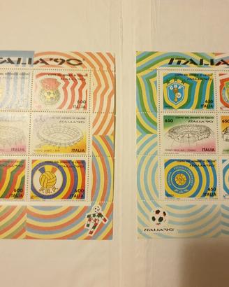 foglietti francobolli italia 90 nuovi MNH