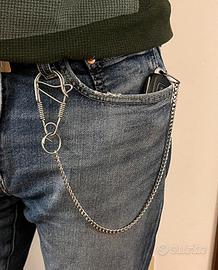 Catena Portafoglio Portachiavi + Moschettone biker