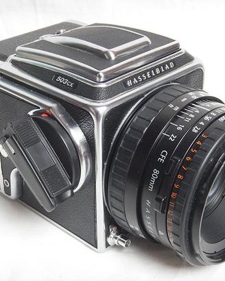 Hasselblad 503CX + 80mm 2.8 Cfe Planar T* + A12