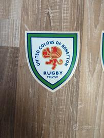 Adesivo scudetto Benetton Rugby anni 90