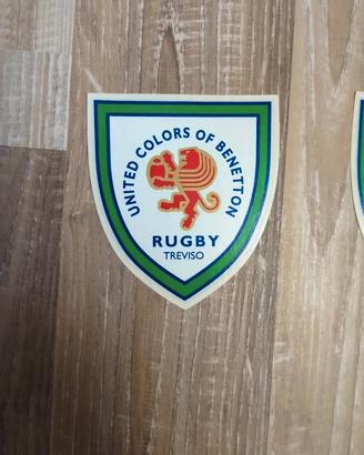 Adesivo scudetto Benetton Rugby anni 90