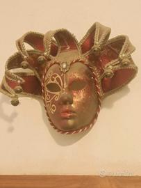 🎭 Maschera Veneziana da Parete (Bauta/Jolly)