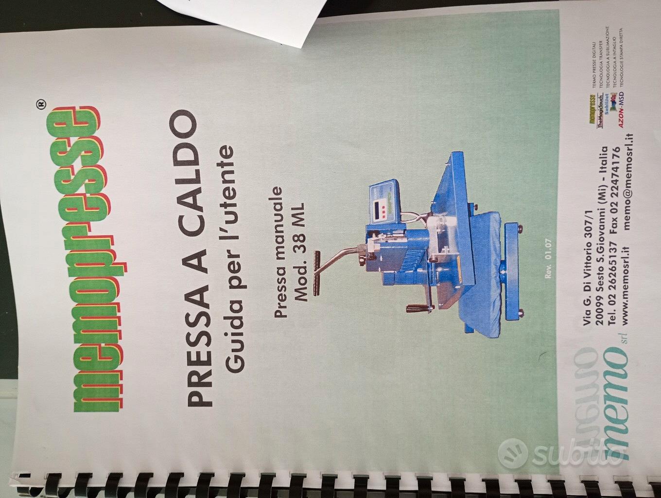 Memo Srl - Pressa a caldo manuale Mod. 50 MIL