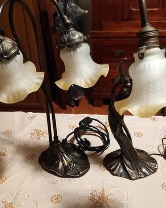 vintage lampade lettura in bronzo