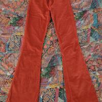 Pantalone rosso simil velluto