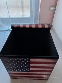Puff contenitore / Sgabello cubo