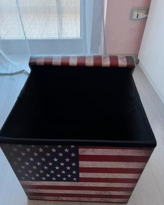 Puff contenitore / Sgabello cubo
