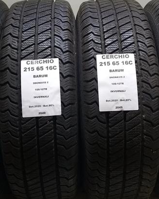 4 GOMME E CERCHI 215 65 16C BARUM A2049