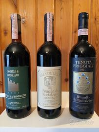 Selezione Montalcino bottiglie da collezione