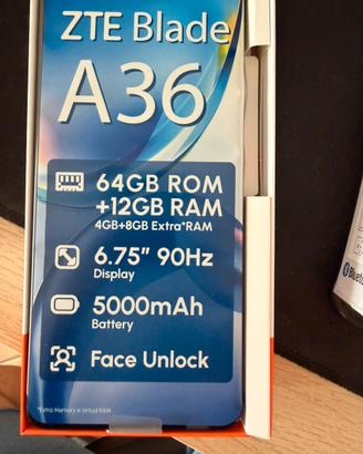 Cellulare ZTE Blade A36 + Cuffie Bluetooth