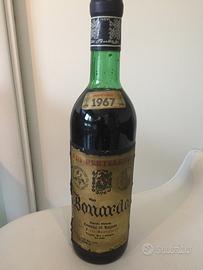 Antica bottiglia da collezione Bonarda anno 1967