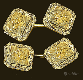 gemelli in oro 18 carati