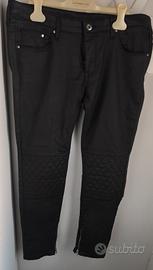 pantaloni skinny vita bassa taglia 44