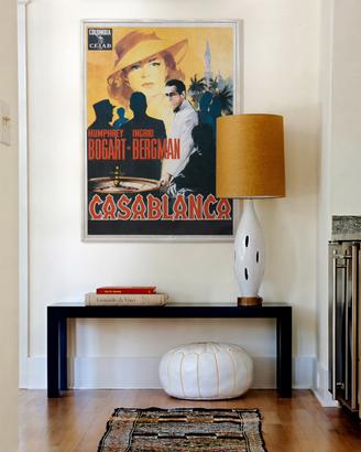 Locandina incorniciata del film “Casablanca”