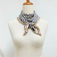 Foulard Seta 100% Sciarpa Fiocco Bohemien Elegante