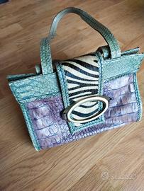 Redwall borsa pelle finto coccodrillo 