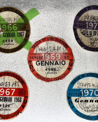 Bollo ACI originale per motocicli vintage