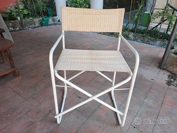 sedia metallo pieghevole
