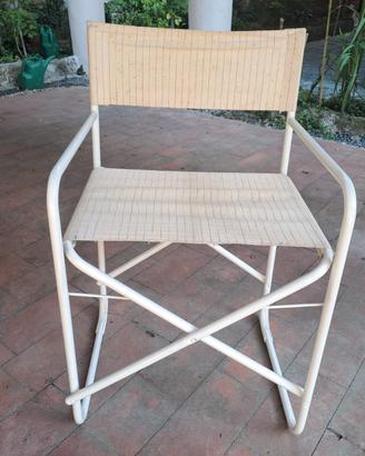 sedia metallo pieghevole