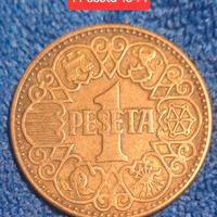 1 Peseta 1944 Francisco Franco Caudillo (1939-75)
