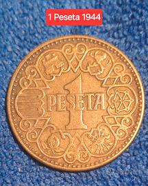 1 Peseta 1944 Francisco Franco Caudillo (1939-75)
