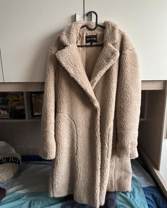 Teddy coat emporio armani beige