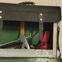 borsa da lavoro in cuoio pesante