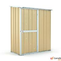 Casetta box giardino Acciaio 155x100 50kg beige