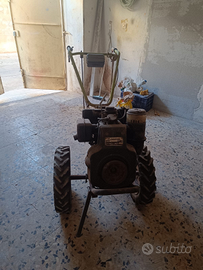 Motozappa con attrezzi vari