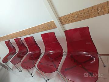 Sedie Calligaris ICE rosse