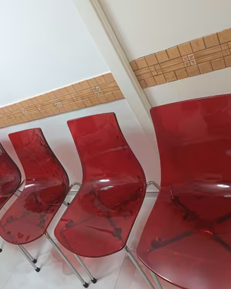 Sedie Calligaris ICE rosse