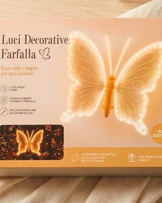 Luci Decorative LED a Forma di Farfalla 40cm