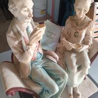 scultura +gallo in ceramica 