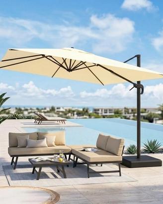 telo ombrellone da giardino 4x3m 