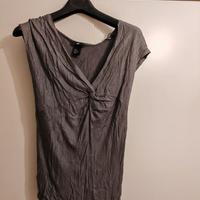 H&M maglietta senza maniche lamé 