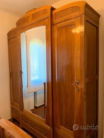 Armadio e letto matrimoniale primi anni del 1900