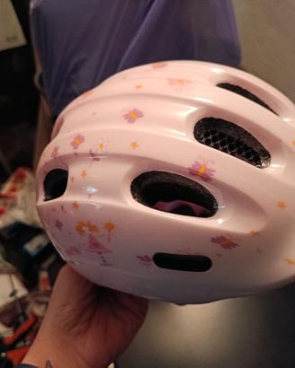 caschetto rosa per bici