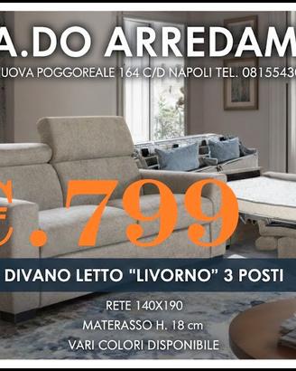 Divano 3 posti con letto pronta consegna