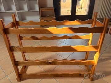 Portabottiglie in legno