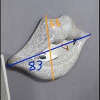 Specchio da parete 3D a forma di Labbra - Effetto 