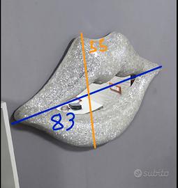 Specchio da parete 3D a forma di Labbra - Effetto 