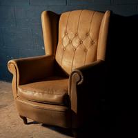 Poltrona Chester Chesterfield Queen Anne Wingback 