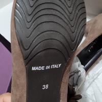 scarpe camoscio nuove