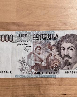 Lire - banconota da 100.000  lire