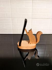 Portacellulare smartphone poggia telefono in legno