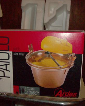 paiolo/pentola per polenta con motorino