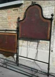 Letto antico in ferro battuto 1 piazza